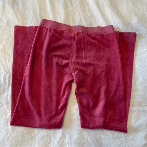 Burgundy Velour Juicy Couture Pants - Picture 5 of 6